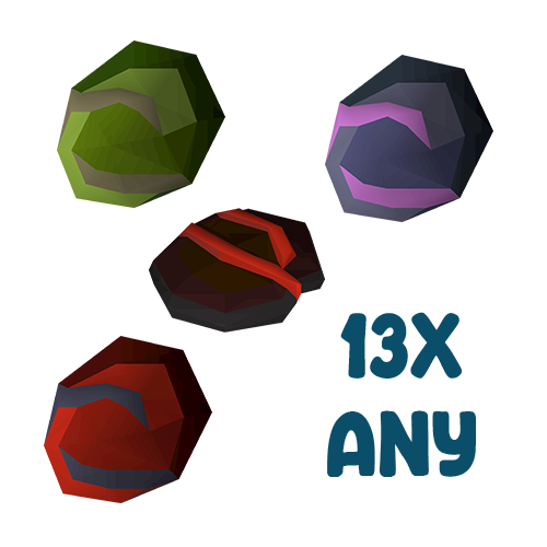13x Cerberus crystals