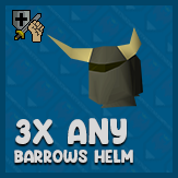 3x Barrows helm