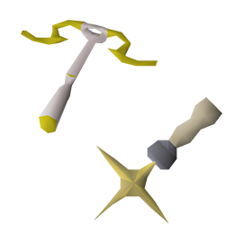 B3: Armadyl crossbow en Saradomin hilt