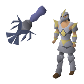 D7: Armadyl hilt en full Armadyl armour