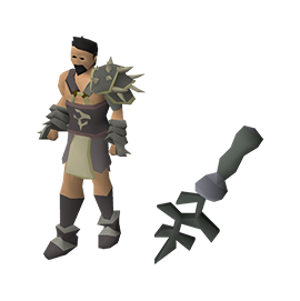 I9: Bandos hilt en full Bandos armour
